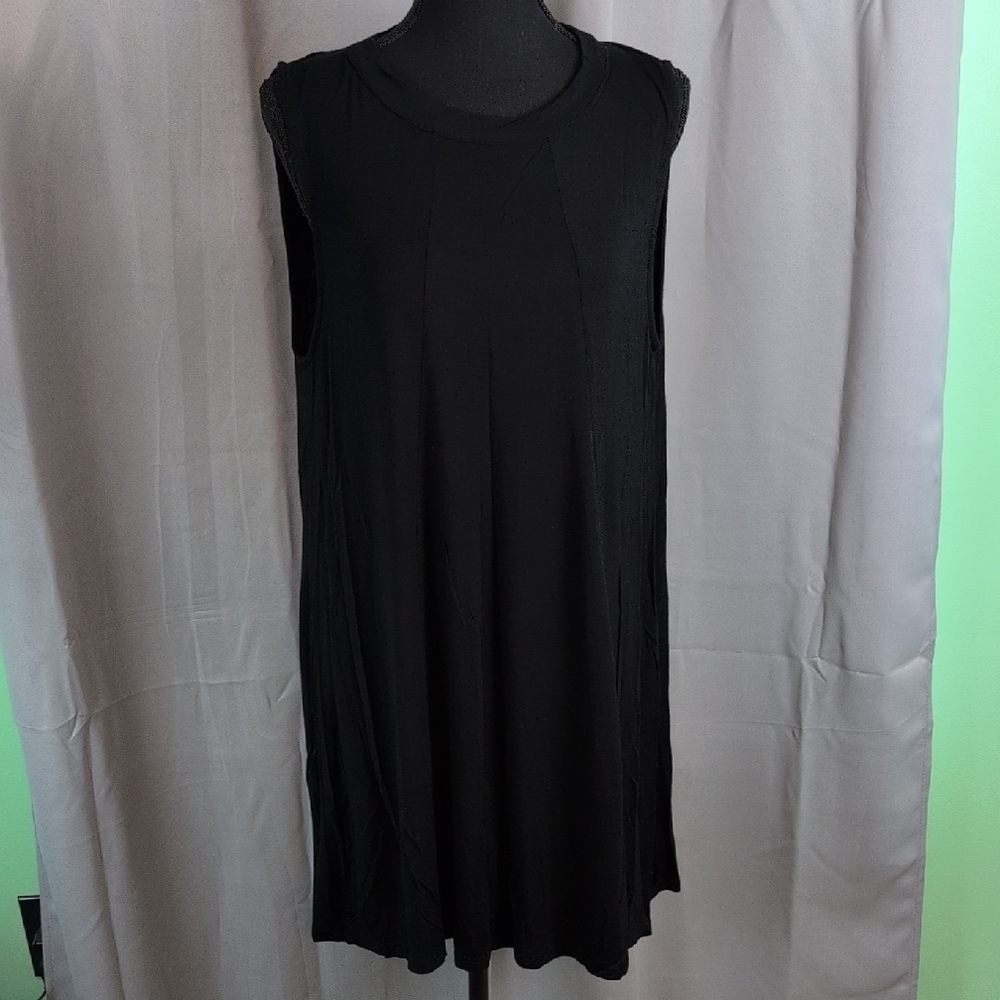 Umgee‎ Black Relaxed Midi Dress Sleeveless